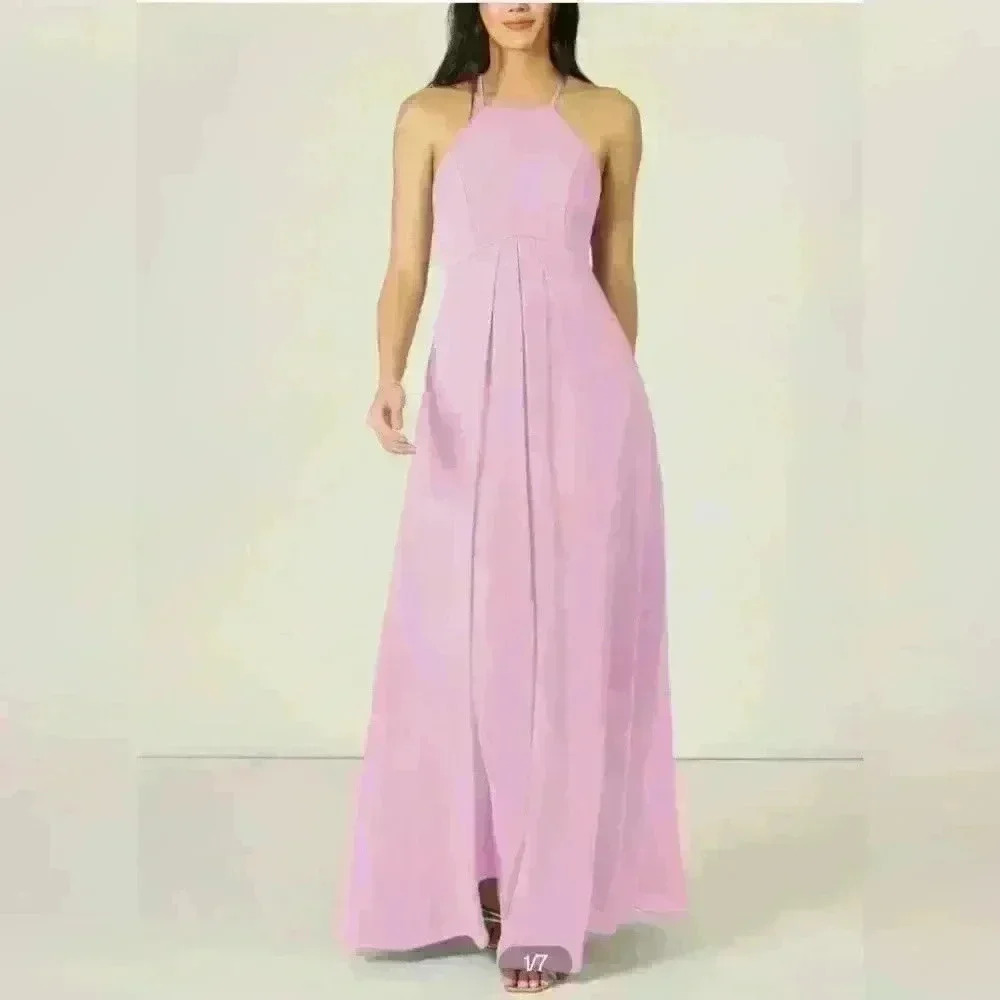 Azazie size A4, light purple long dress